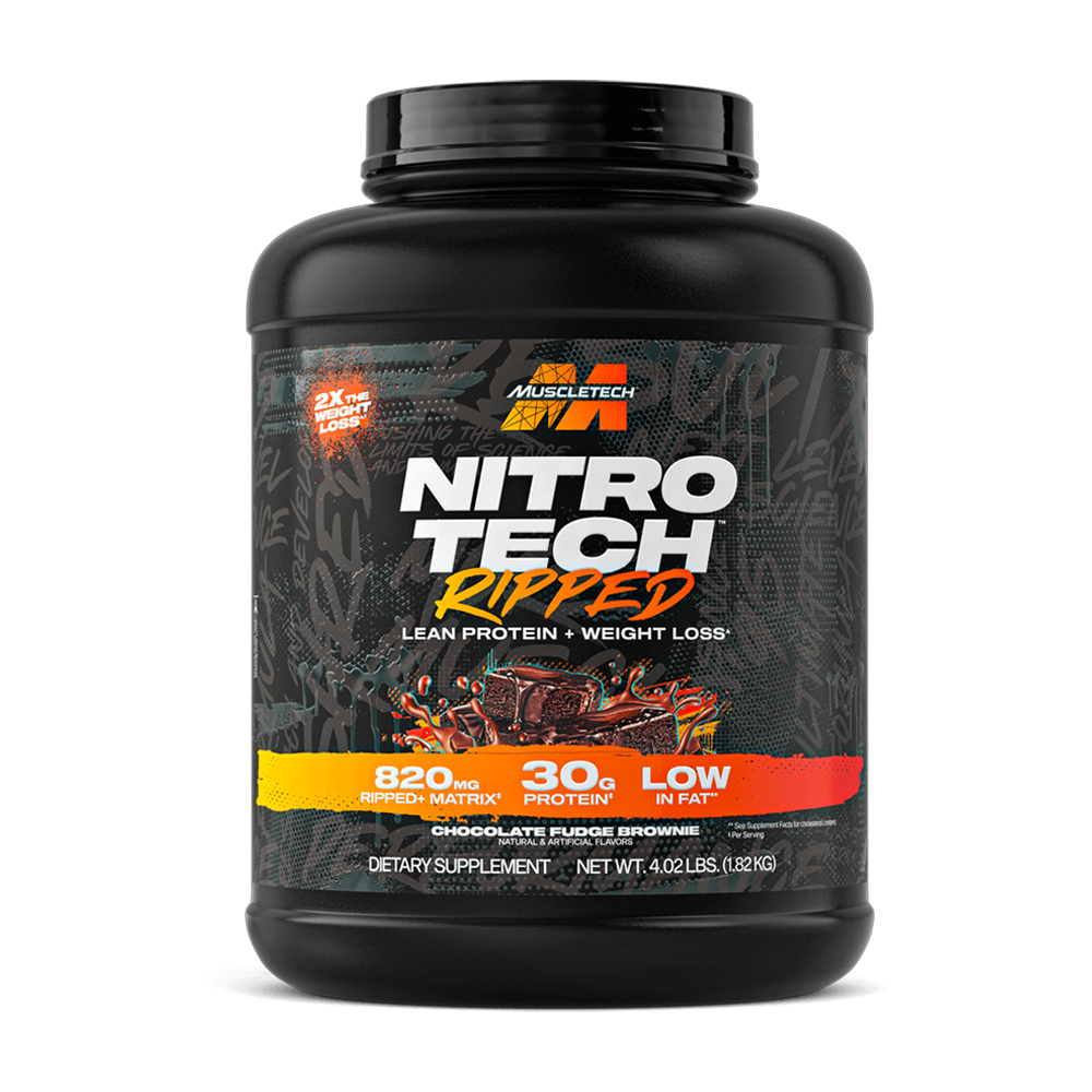 MUSCLETECH NITROTECH RIPPED 4 LBS WHEY PROTEIN
