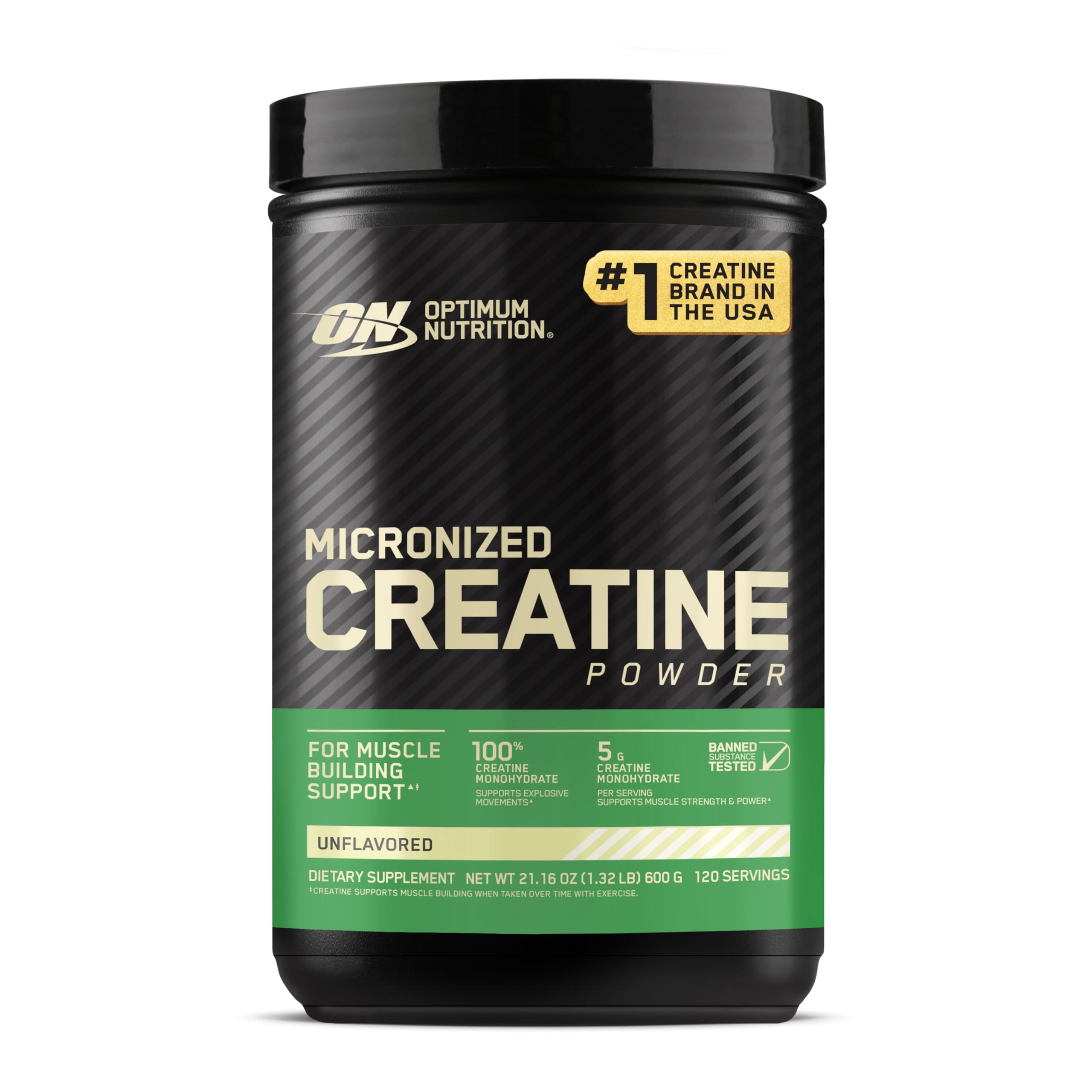 OPTIMUM NUTRITION MICRONIZED CREATINE POWDER 600 GRAMS