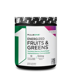 RULE 1 ENERGIZED FRUITS & GREENS 25 SERVINGS