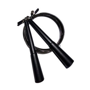 ATHLETICO JUMP ROPE BLACK STEEL CABLE