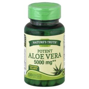 NATURE'S TRUTH ALOE VERA 5000 MG 100 SOFTGELS