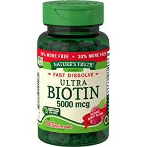 NATURE'S TRUTH ULTRA BIOTIN 5000 MCG