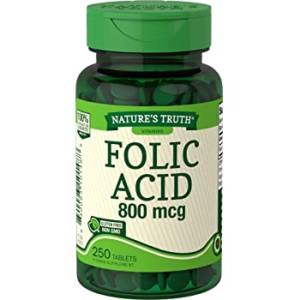 NATURE'S TRUTH FOLIC ACID 800 MCG