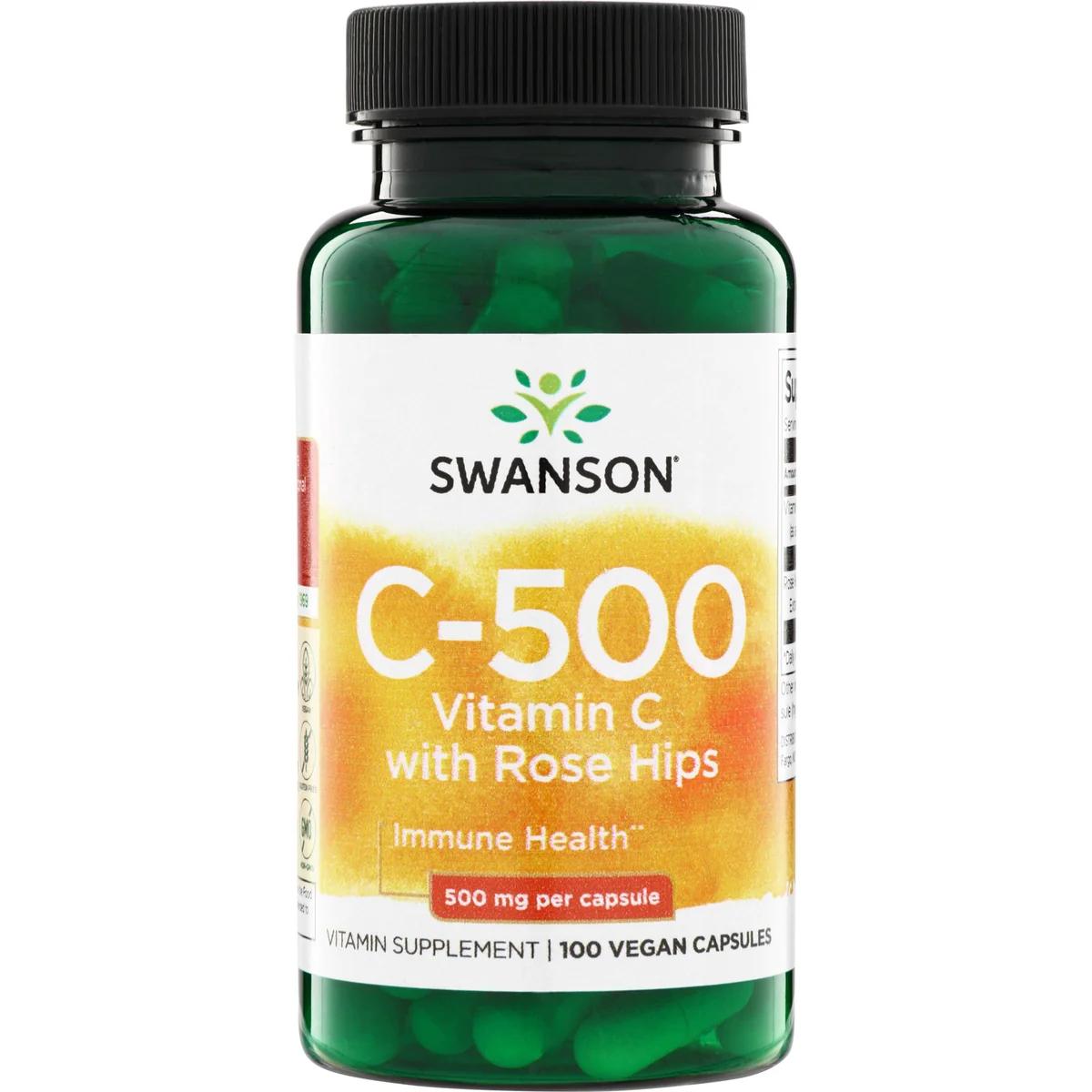 Swanson C-500 With Rose Hips 100 Capsules