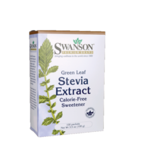 SWANSON GREEN LEAF STEVIA EXTRACT 100 PACKETS