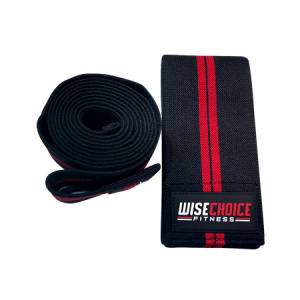 WISECHOICE FITNESS 2 STRIPES KNEE WRAPS