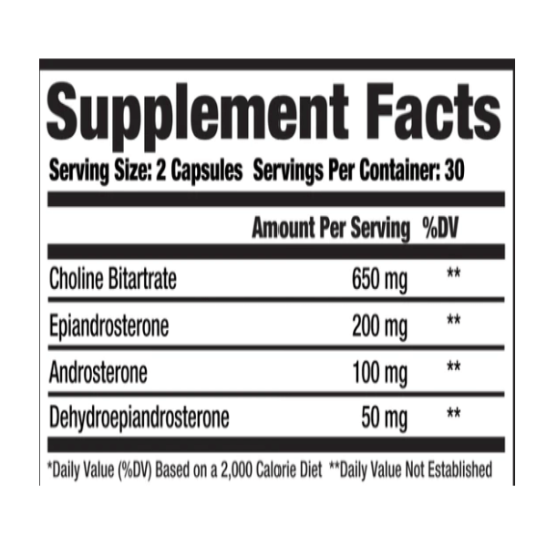 RELENTLESS LABZ ALPHA STERONE 60 CAPSULES - Image 2