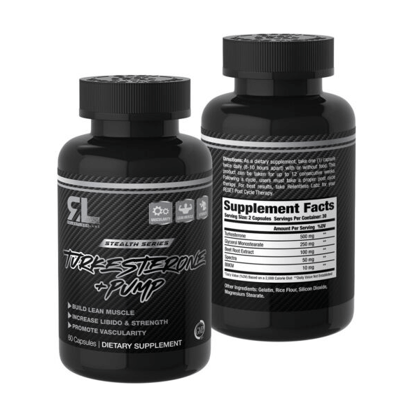 RELENTLESS LABZ TURKESTERONE + PUMP 60 CPSULES - Image 2