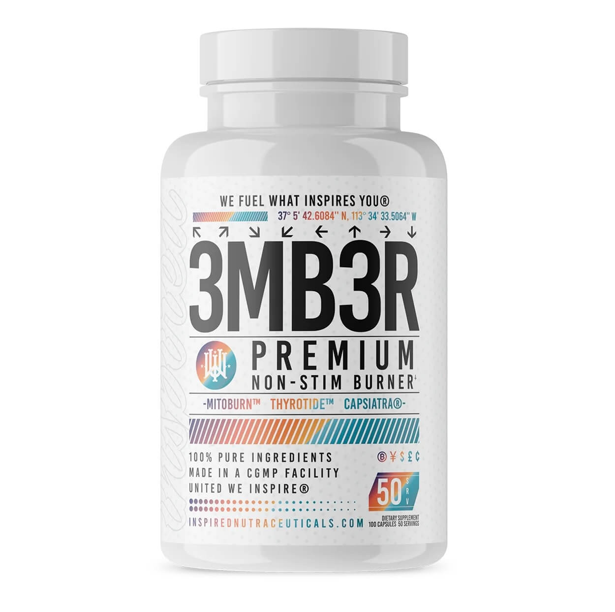 INSPIRED 3MB3R NON -STIM BURNER 50 CAPSULES