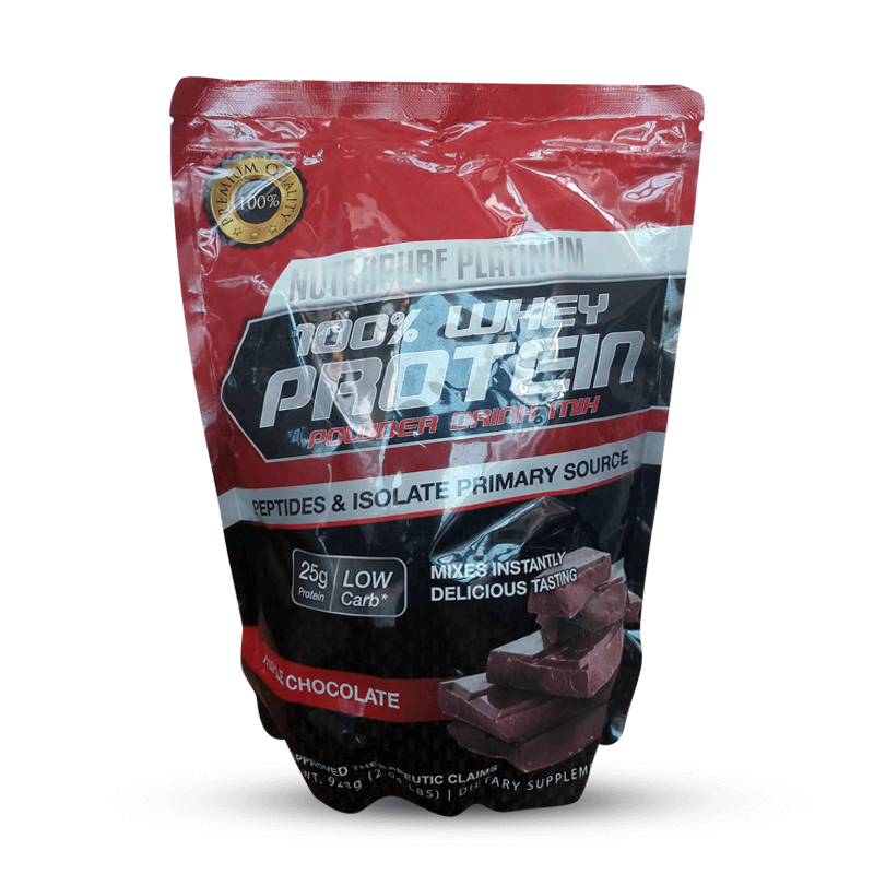 NUTRAPURE 100% WHEY PROTEIN POWDER 2 LBS