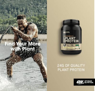 OPTIMUM NUTRITION GOLD STANDARD 100% PLANT PROTEIN 1.63 LBS CREAMY VANILLA FLAVOR - Image 3