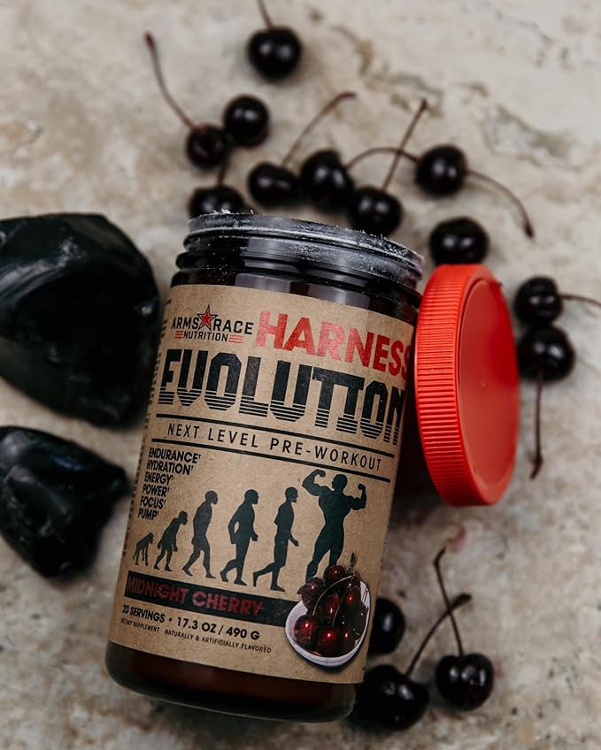 ARMS RACE NUTRITION HARNESS EVOLUTION 20 SERVINGS MIDNIGHT CHERRY FLAVOR - Image 3