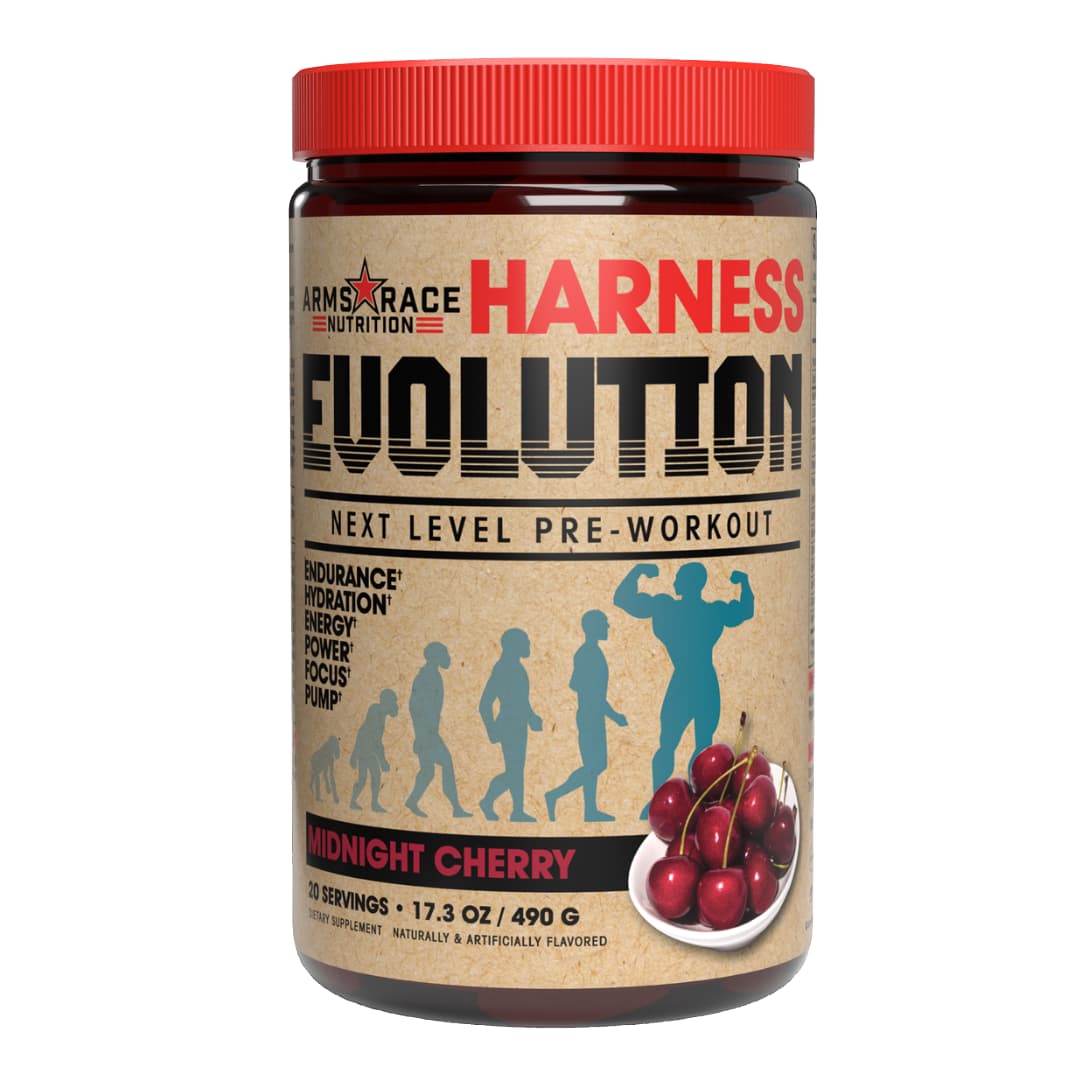ARMS RACE NUTRITION HARNESS EVOLUTION 20 SERVINGS MIDNIGHT CHERRY FLAVOR