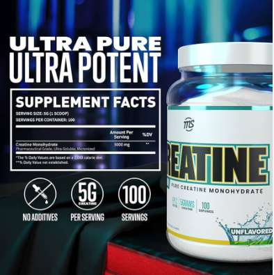 MAN SPORTS CREATINE 100 SERVINGS UNFLAVORED - Image 2