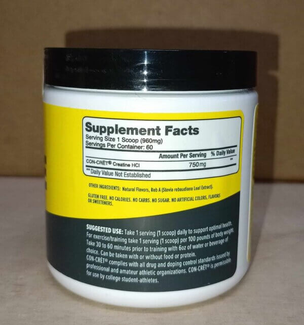 CON-CRET CONCENTRATED CREATINE 60SERVINGS - Image 2
