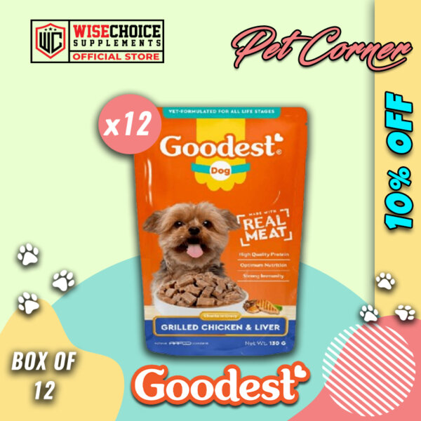 Goodest Dog Pouch 130 Grams ( Pack of 12 )