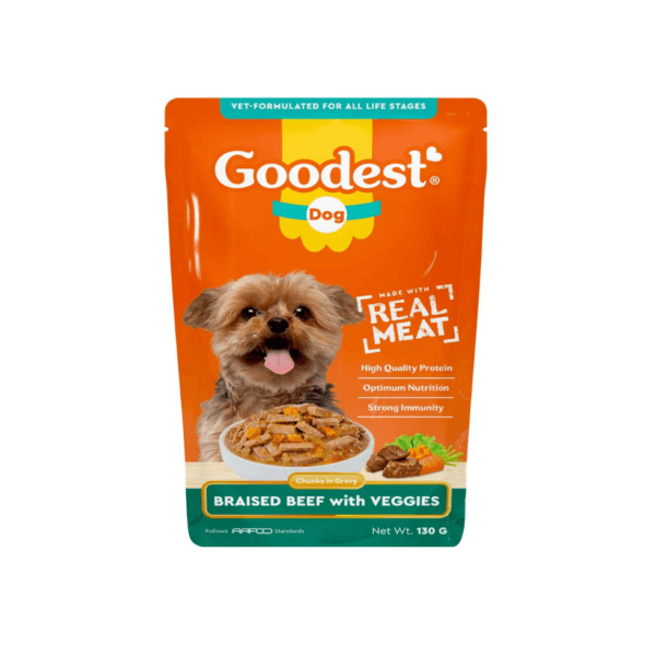 Goodest Dog Pouch 130 Grams ( Pack of 12 ) - Image 2