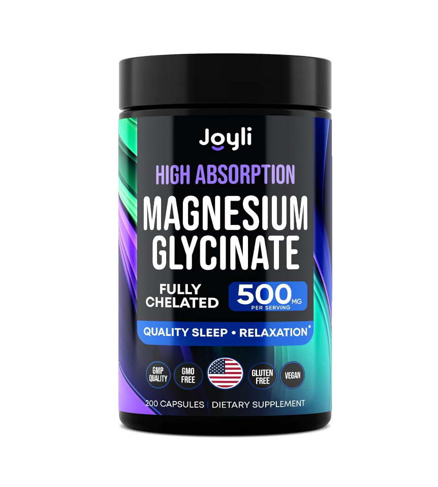 Joyli Nutrition Magnesium Glycinate 500mg 200 Capsules