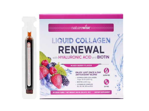 Naturewise Liquid Collagen Renewal 30 Liquid Tubes