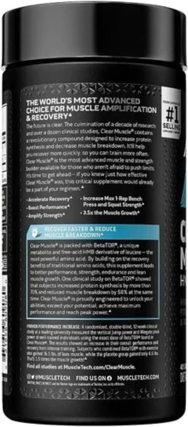 MUSCLETECH CLEAR MUSCLE 42 LIQUID SOFTGELS - Image 3