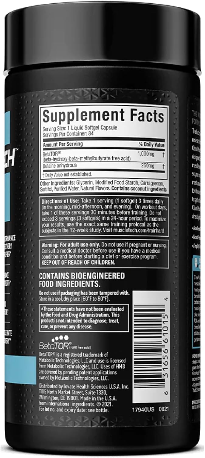 MUSCLETECH CLEAR MUSCLE 42 LIQUID SOFTGELS - Image 2