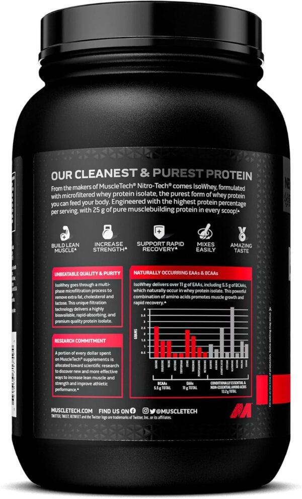 MUSCLETECH ISOWHEY 2LBS - Image 3