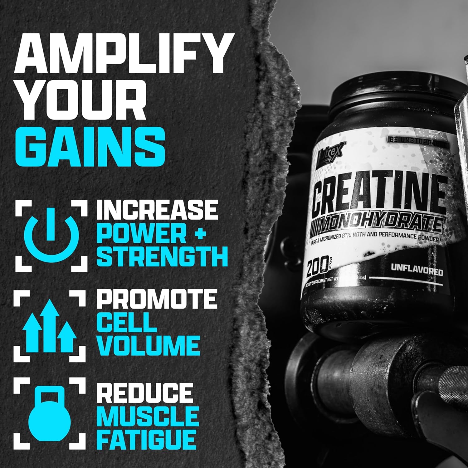 Nutrex Creatine Monohydrate Unflavored - Image 3
