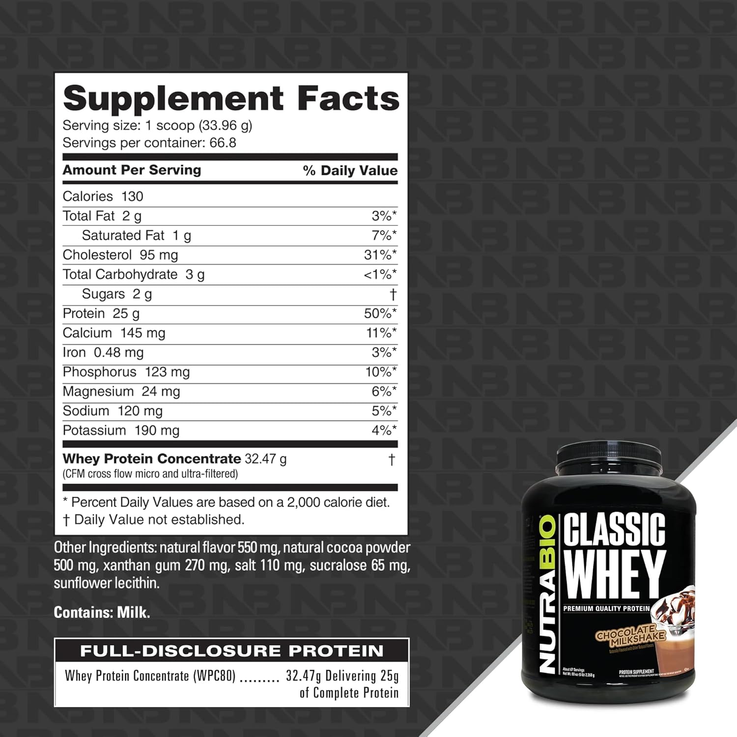 Nutabio Classic Whey 5 Lbs - Image 2