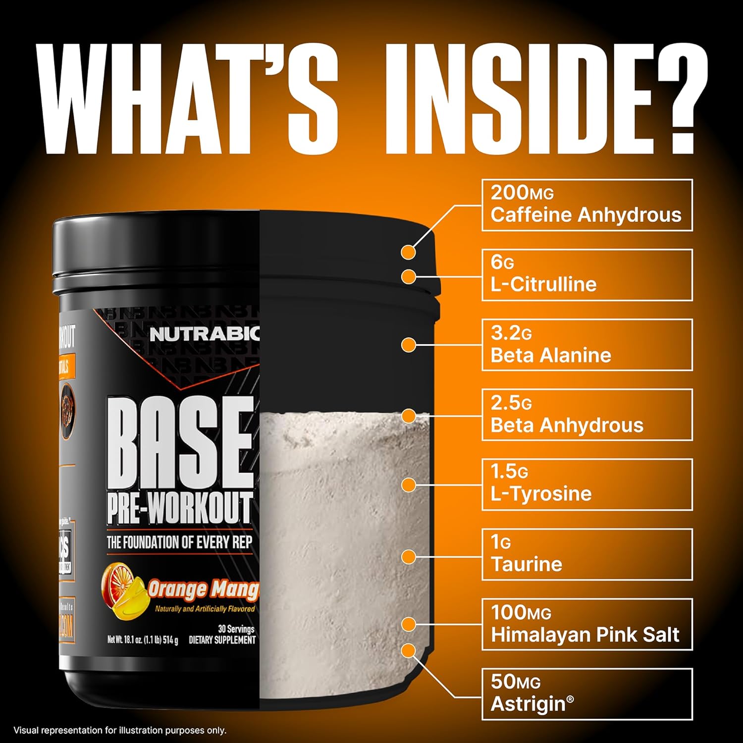 Nutrabio Base Pre-Workout 30 Servings - Image 2
