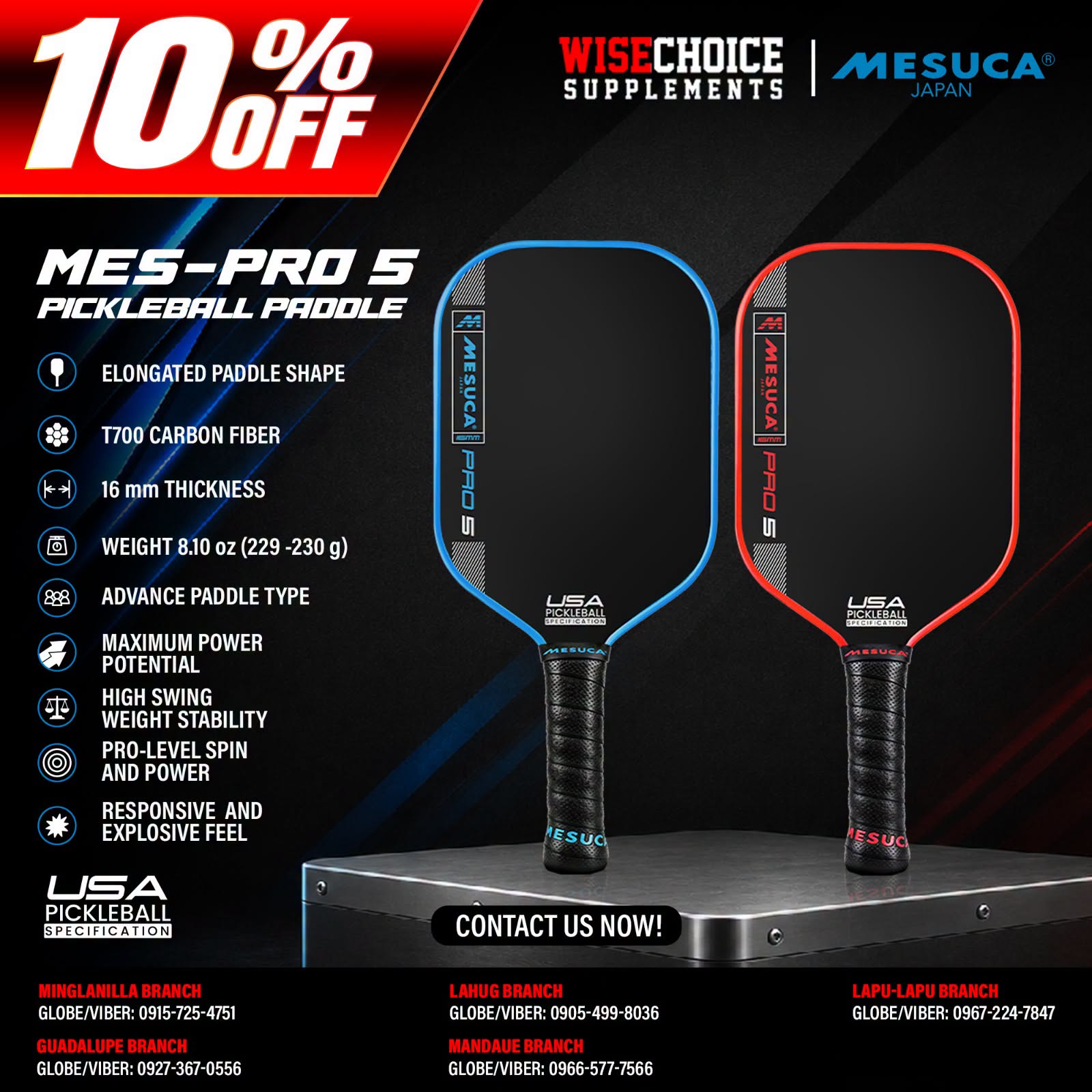 Mesuca Pickleball Paddle Pro 5 ( MES-PRO5 )