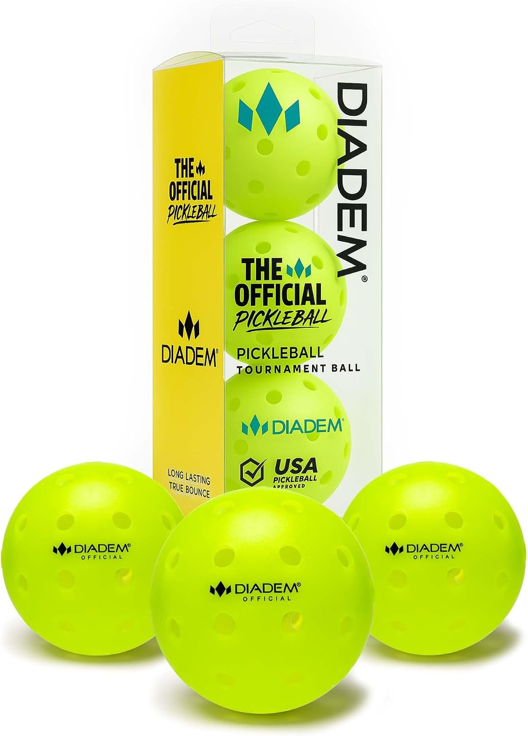 Diadem Pickleball Tournament Ball Set Of 3