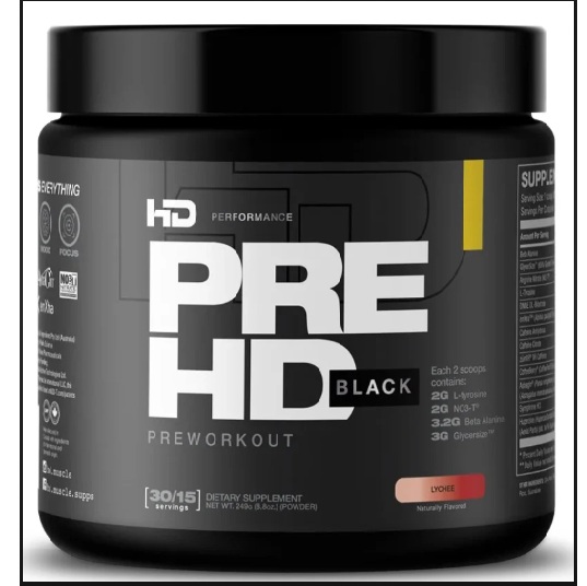 HD MUSCLE PREHD BLACK 30 SERVINGS