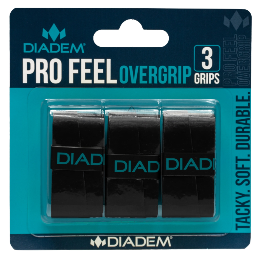Diadem Pro Feel Overgrip 3 Grips Black