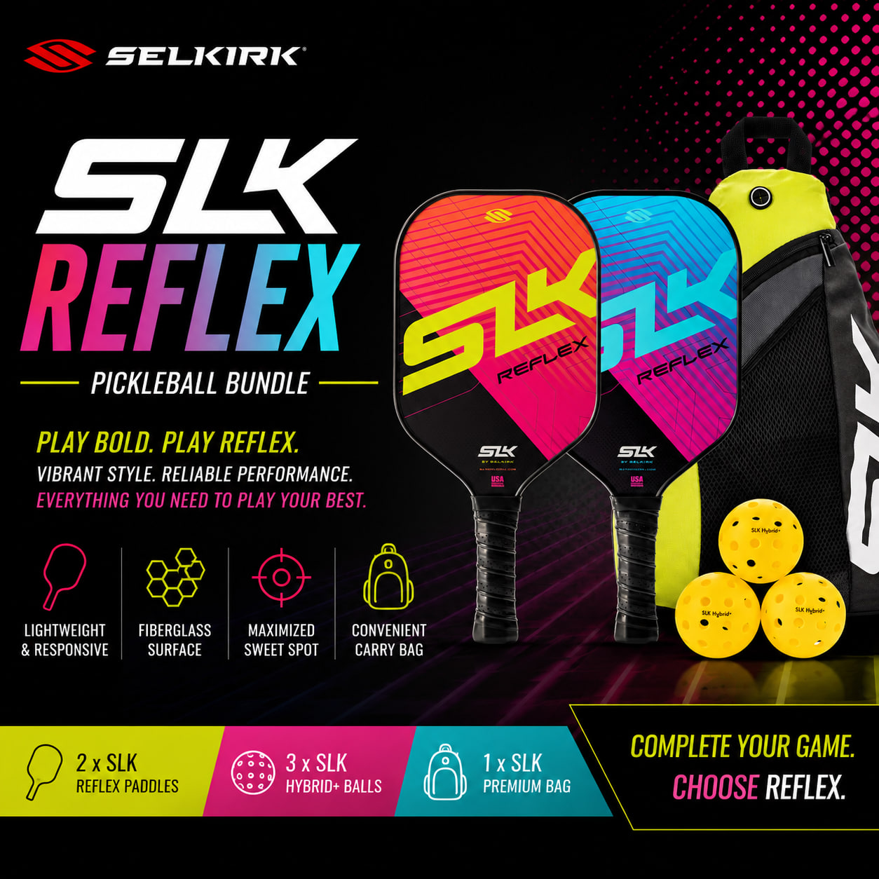 Selkirk Reflex Pickleball Bundle