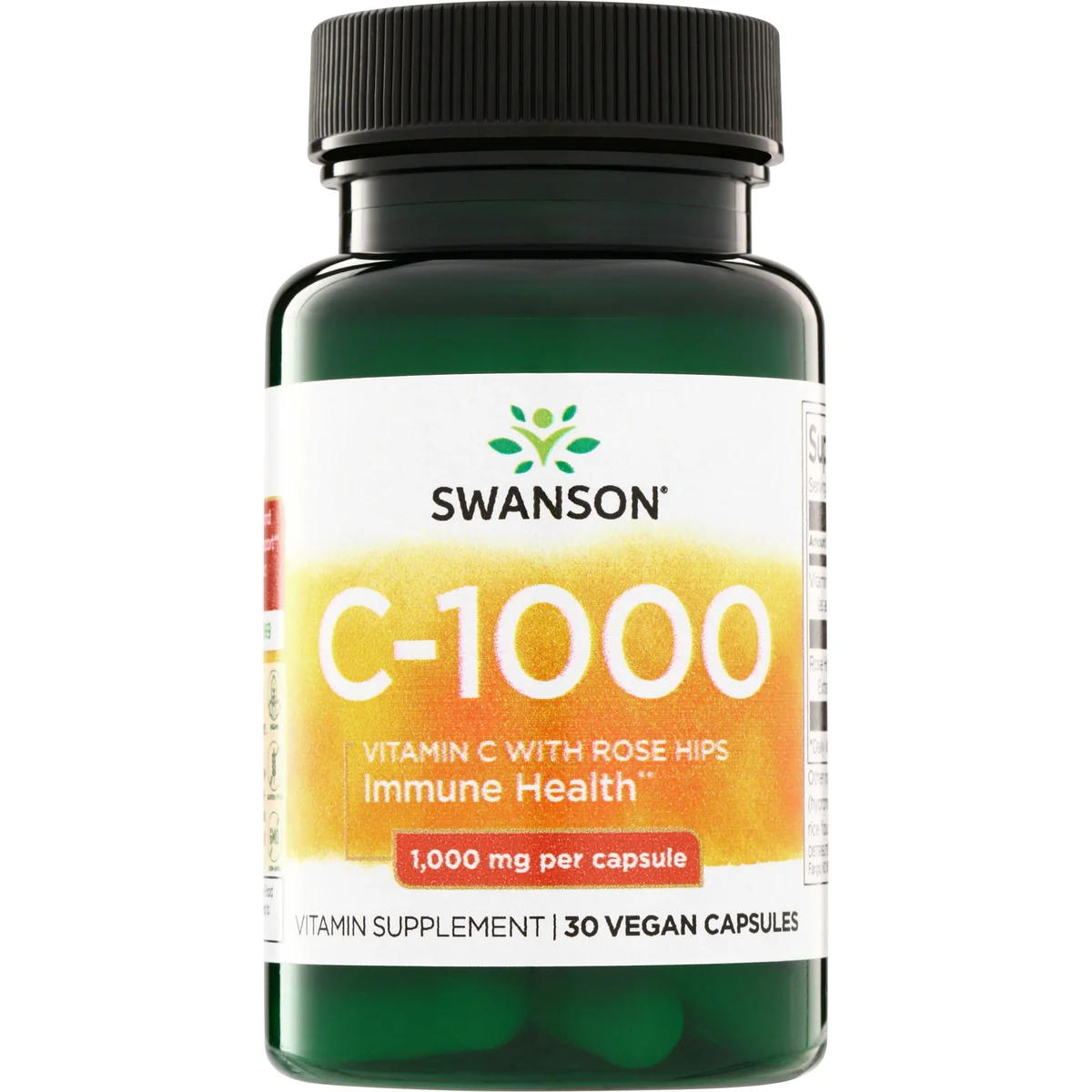 Swanson C-1000 With Rose Hips 30 Capsules